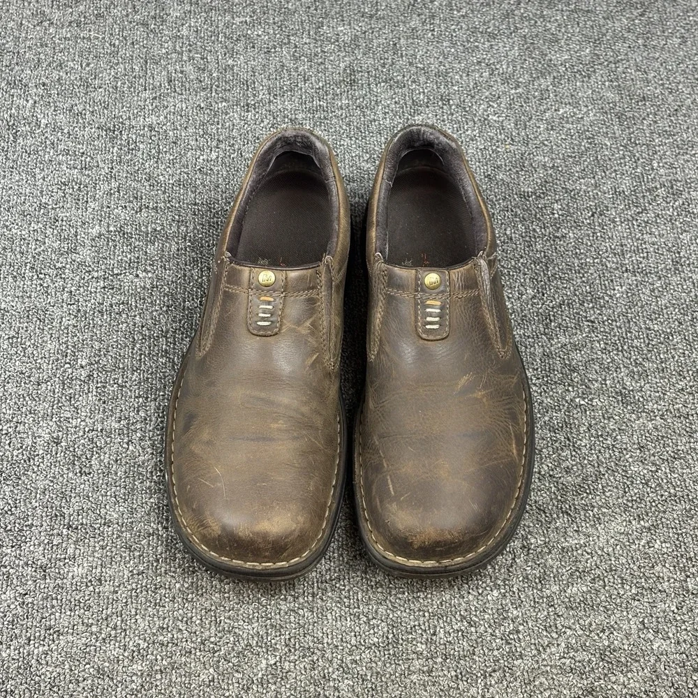 Merrell World Legend Dark Earth Slip On Shoes Mens 10 Brown Nubuck Leather